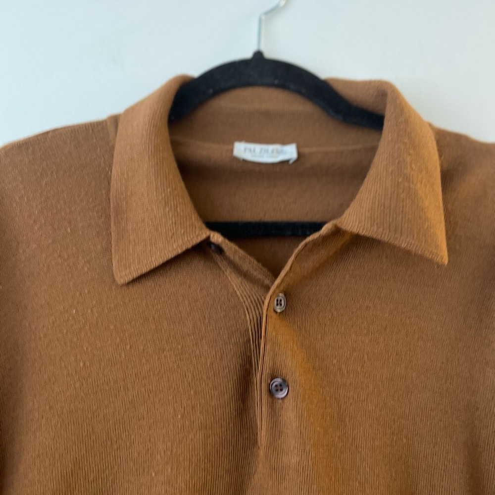 PAL ZILERI Pure New Wool Polo Sweater Top - Picture 3 of 15